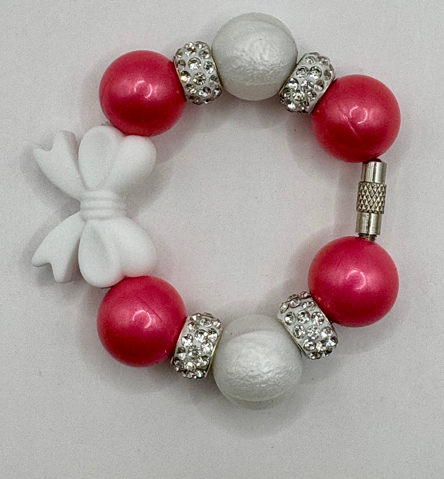 Bow Handle Charm & White Bow Tumbler Boot Set