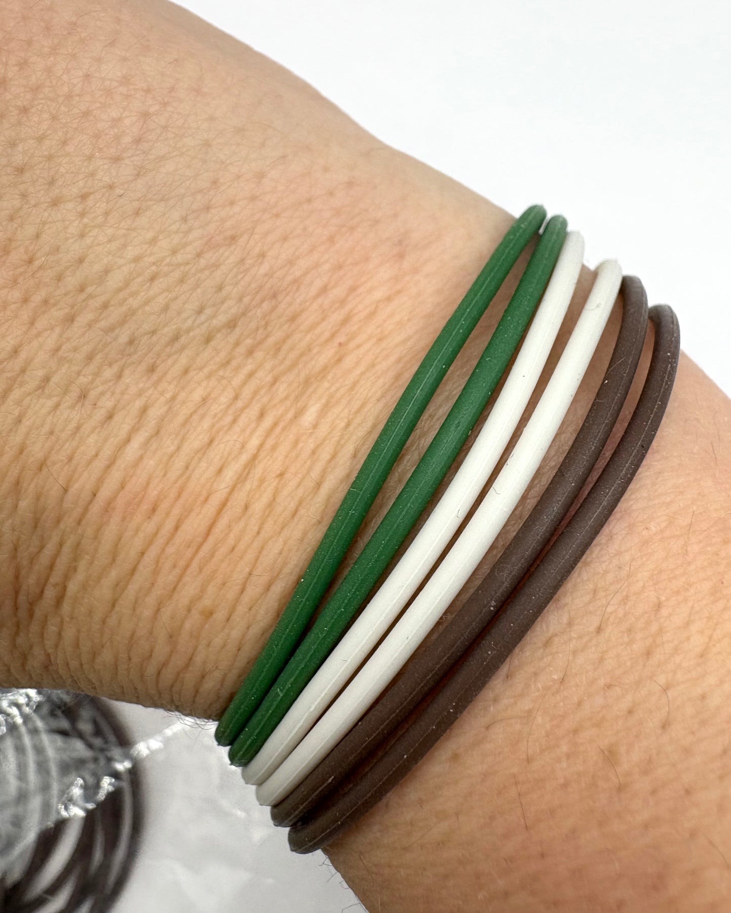 Women’s Silicone Jelly Bracelet - Stackable - set of 6 - size 7.5”