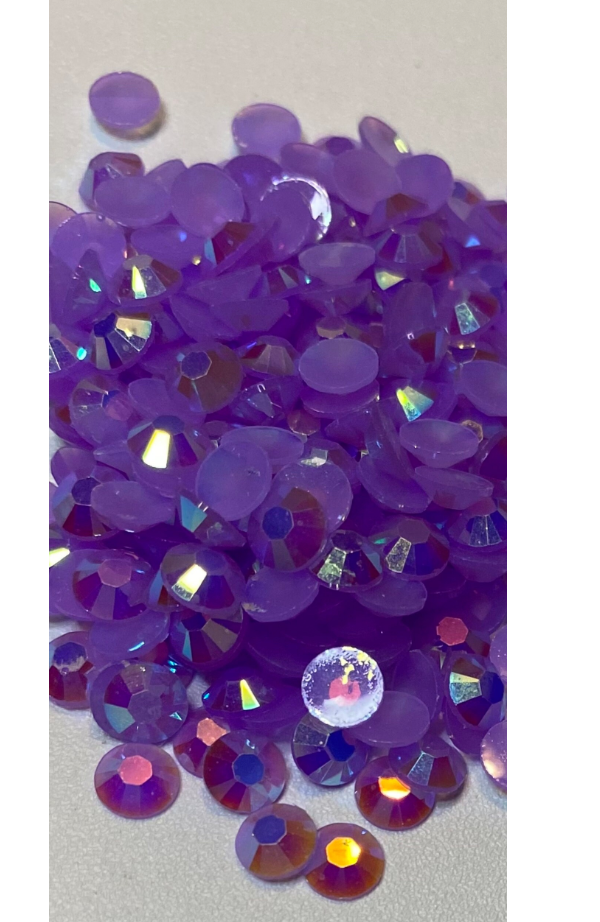 5mm Resin Jelly AB rhinestones 1oz bag approx. 1400 pieces light purple