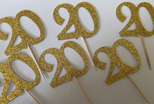 Load image into Gallery viewer, Age Cupcake Toppers, birthday, party decorations, set of 6