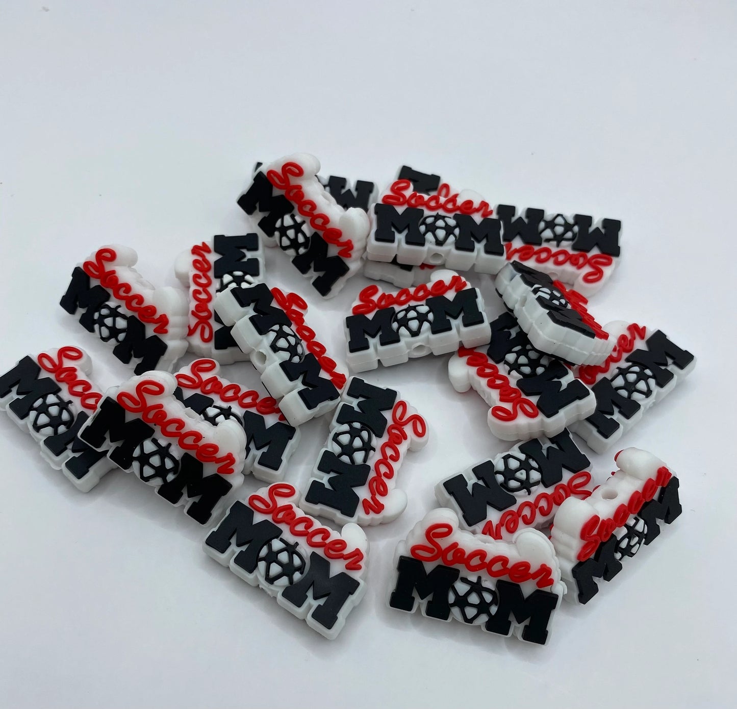 “Soccer Mom* Silicone Focal Bead