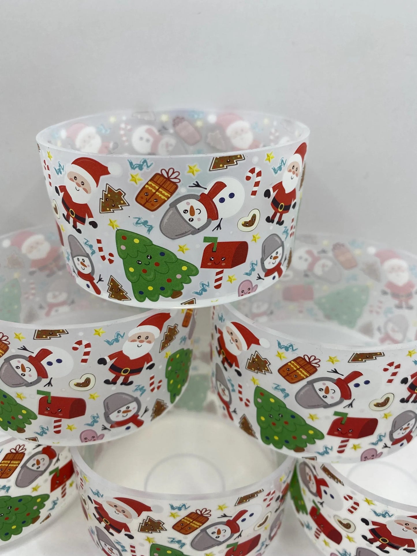 Christmas - Transparent Tumbler Boot - Silicone Boot- Tumbler Accessories