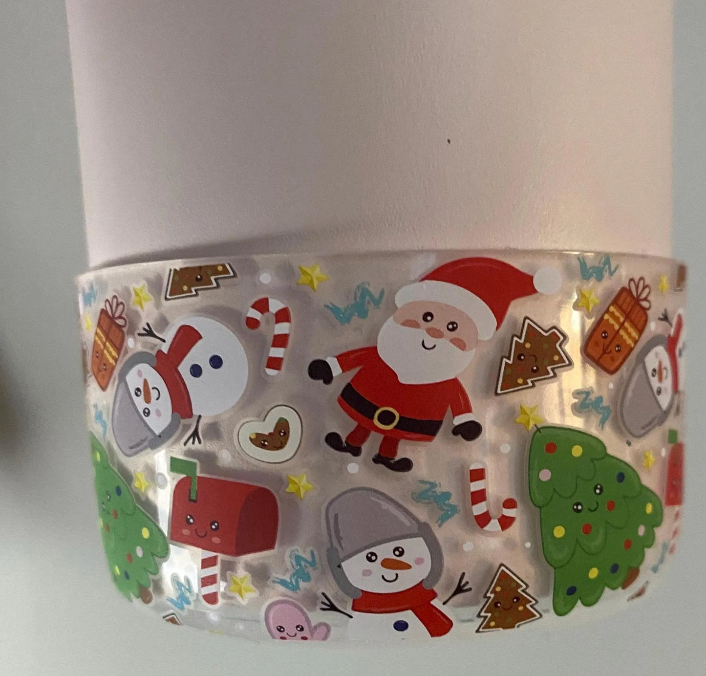 Christmas - Transparent Tumbler Boot - Silicone Boot- Tumbler Accessories