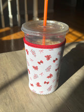 Load image into Gallery viewer, Christmas Tree Coffee Sleeve: Iced Coffee Coozie