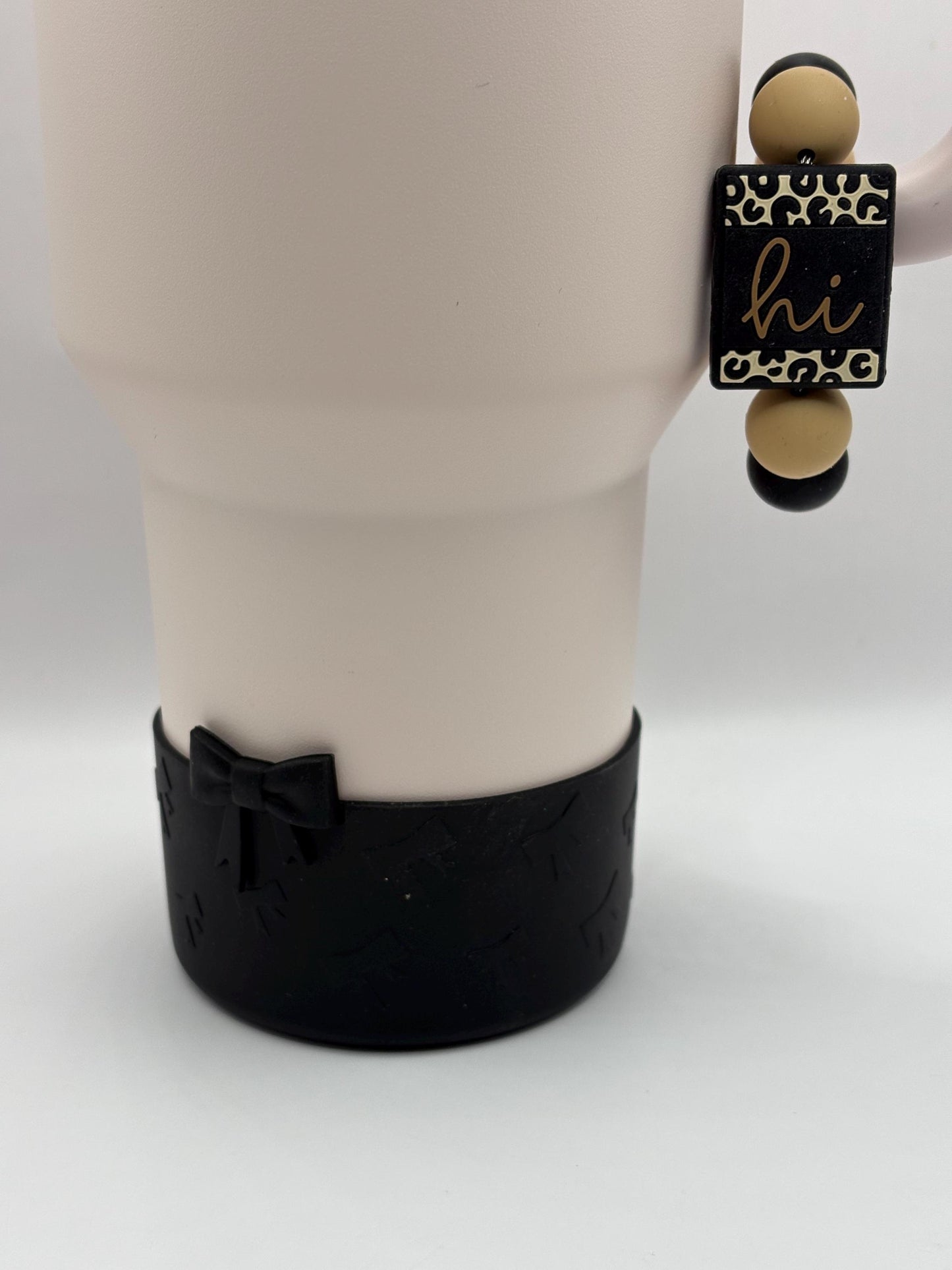 Hi Beaded Handle Charm & Bow Tumbler Boot Set
