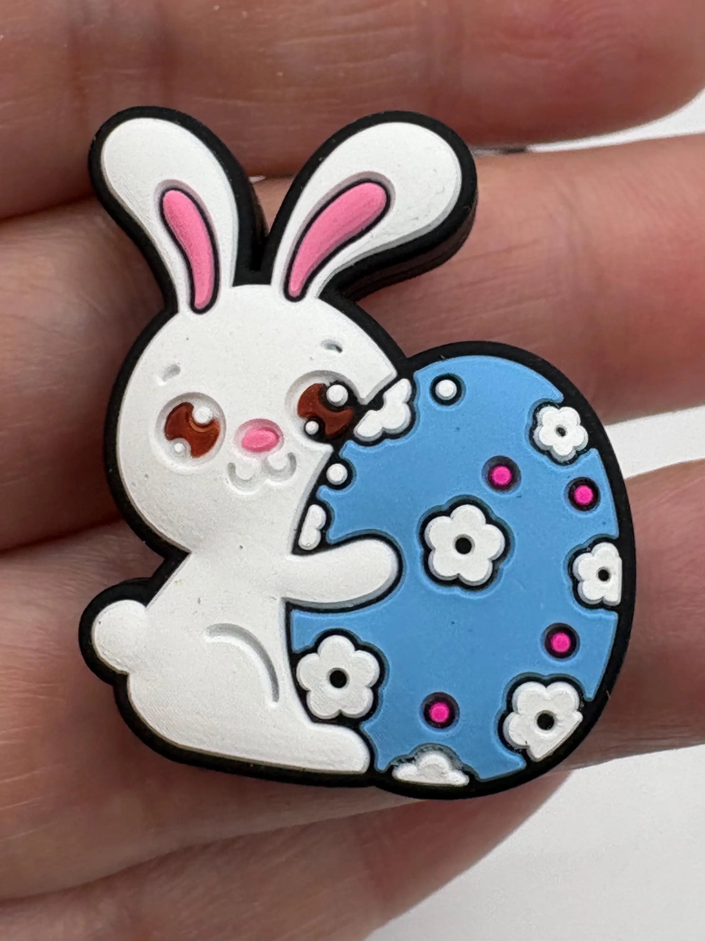 Easter Bunny Silicone Focal Bead