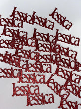 Load image into Gallery viewer, Personalized Name Custom Glitter Confetti - 50 pieces