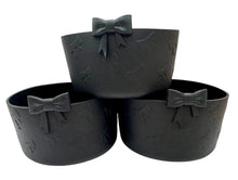 Load image into Gallery viewer, Black Bow Textured Tumbler Boot - Silicone Boot- Tumbler Accessories