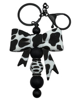 Load image into Gallery viewer, Cow Bow Keychain DIY Kit