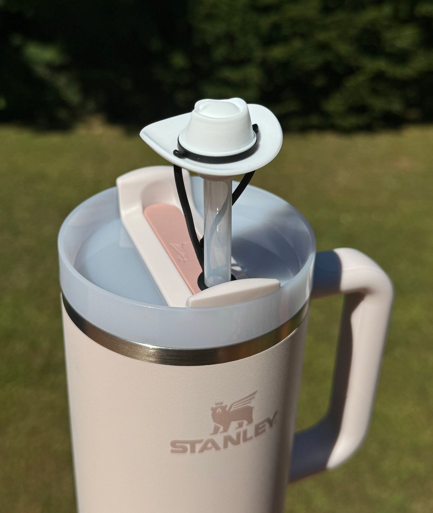 Cowboy Hat Straw Topper for Tumblers. Fits Stanley Cups