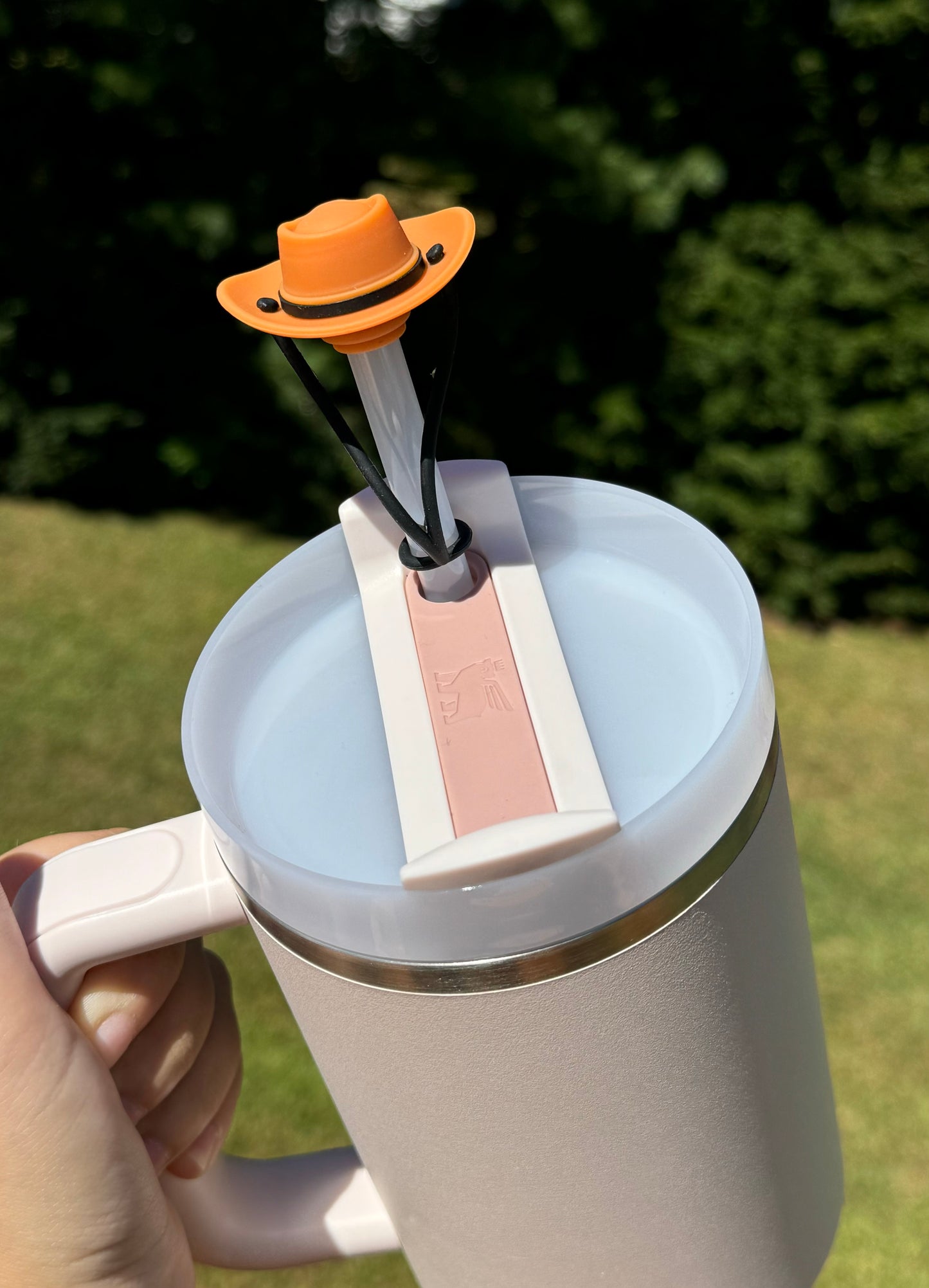 Cowboy Hat Straw Topper for Tumblers. Fits Stanley Cups