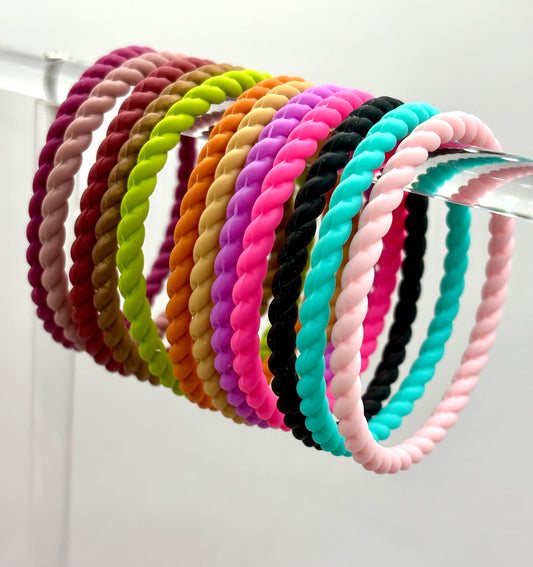  Braided Silicone Bracelet