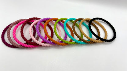 Women’s Braided Silicone Bracelet - Stackable