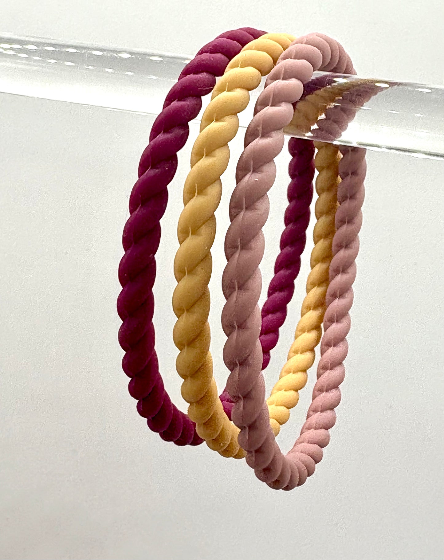 Women’s Braided Silicone Bracelet - Stackable