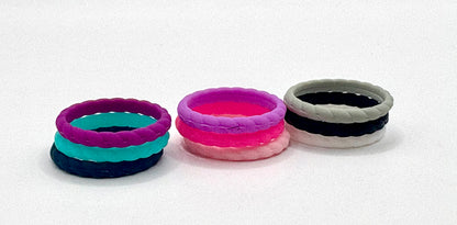 Women’s Braided Silicone Ring - Stackable