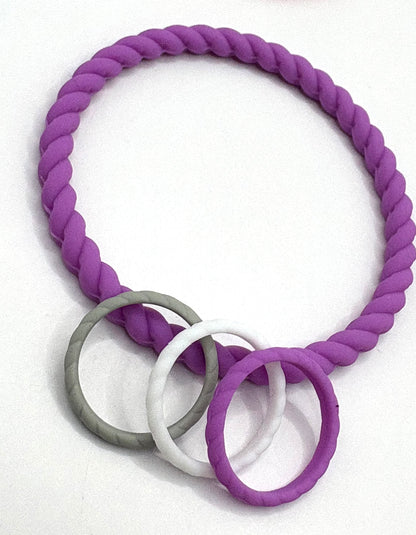 Women’s Braided Silicone Ring - Stackable