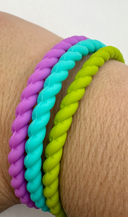 Women’s Braided Silicone Bracelet - Stackable