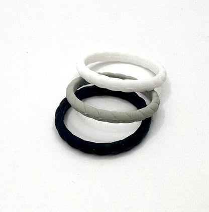 Women’s Braided Silicone Ring - Stackable