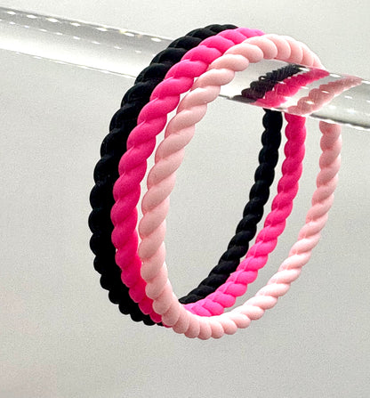 Women’s Braided Silicone Bracelet - Stackable