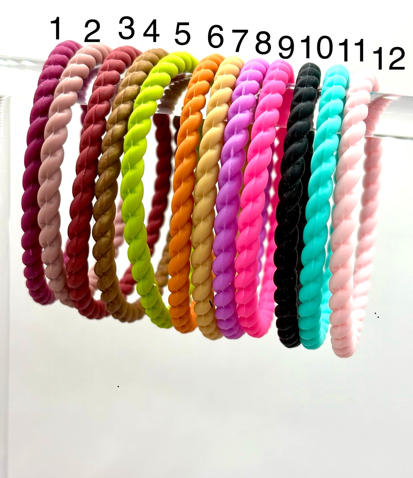 Women’s Braided Silicone Bracelet - Stackable