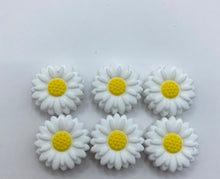 Load image into Gallery viewer, 1 Small Daisy Silicone Focal Bead choose color
