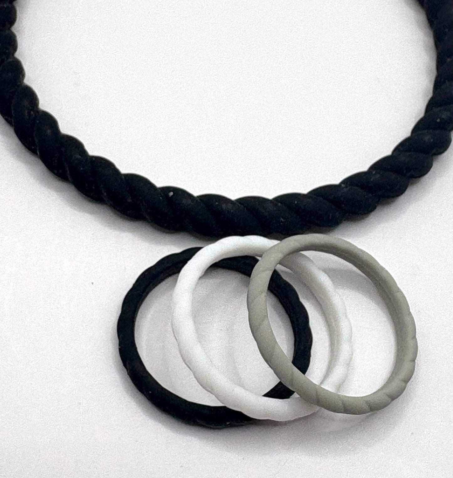 Women’s Braided Silicone Ring - Stackable