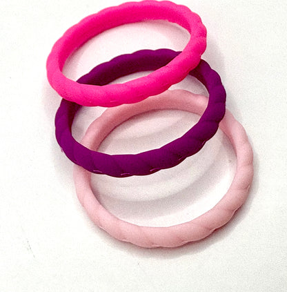 Women’s Braided Silicone Ring - Stackable