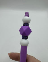 Load image into Gallery viewer, Purple Beaded Pen
