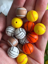 Load image into Gallery viewer, Sports Silicone Beads Mix
