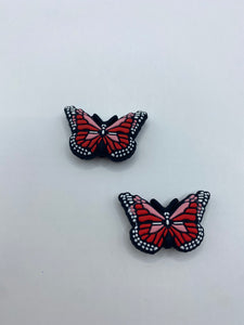 Red Butterfly Focal Bead