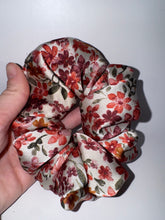 Load image into Gallery viewer, Floral Satin Hair Scrunchie
