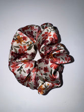 Load image into Gallery viewer, Floral Satin Hair Scrunchie
