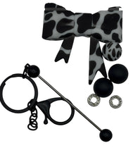 Load image into Gallery viewer, Cow Bow Keychain DIY Kit
