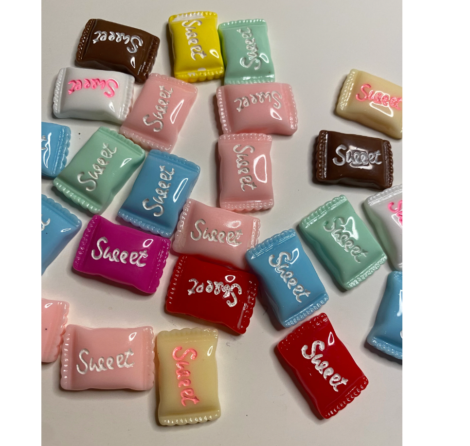 Sweet Candy Flatback Resin DIY Charms - 5 pieces