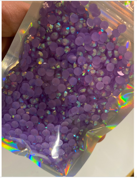 5mm Resin Jelly AB  rhinestones 1oz bag approx. 1400 pieces light purple