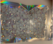 Load image into Gallery viewer, 5mm Resin Jelly AB  rhinestones 1oz bag approx. 1400 pieces white
