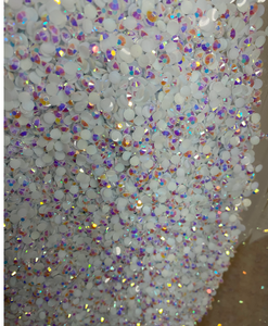 5mm Resin Jelly AB  rhinestones 1oz bag approx. 1400 pieces white