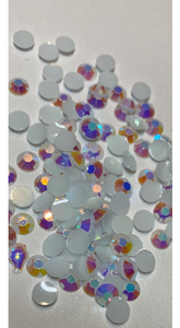 5mm Resin Jelly AB  rhinestones 1oz bag approx. 1400 pieces white