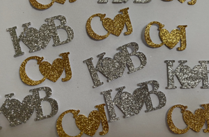 Personalized Initials Confetti 50 pieces