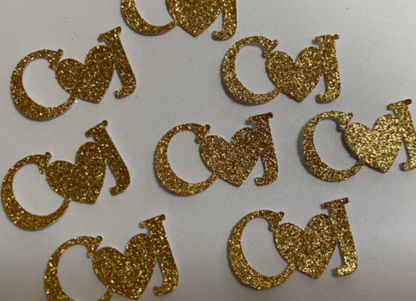 Personalized Initials Confetti 50 pieces