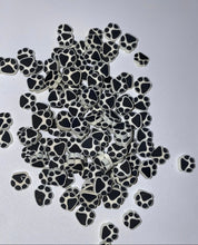 Load image into Gallery viewer, Paw Print  Polymer Clay Slices  10mm.  0.5 oz bag
