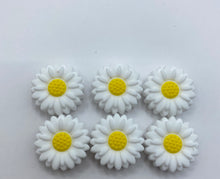 Load image into Gallery viewer, Daisy Silicone Focal Bead, 20mm, choose color
