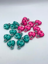 Load image into Gallery viewer, Stethoscope Heart Silicone Focal Bead
