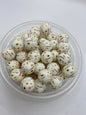 Sunflower Pattern Silicone Bead - 15mm