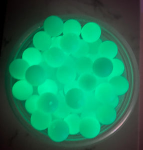 Glow in the Dark Solid Round Silicone Bead - 15mm