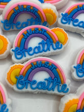 Load image into Gallery viewer, Just Breathe Silicone Focal Bead
