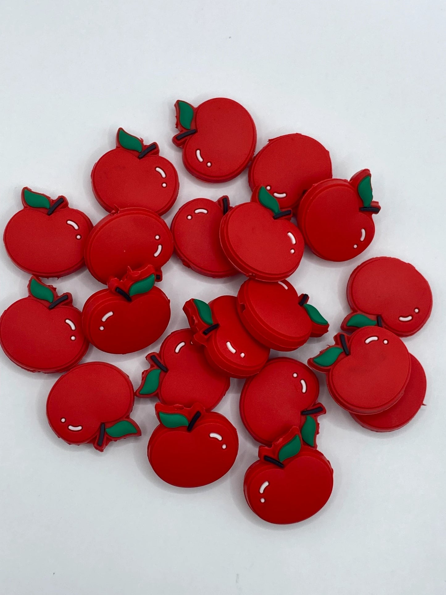 Apple Silicone Focal Bead