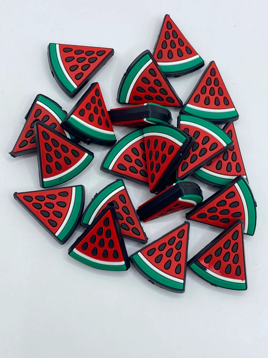 Watermelon Slice Silicone Focal Bead