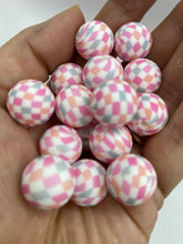 Load image into Gallery viewer, Pastel Colors Pattern  Silicone Beads - 15mm
