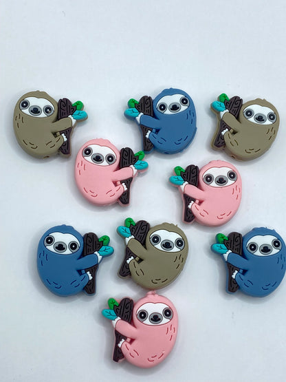 Sloth Silicone Focal Bead